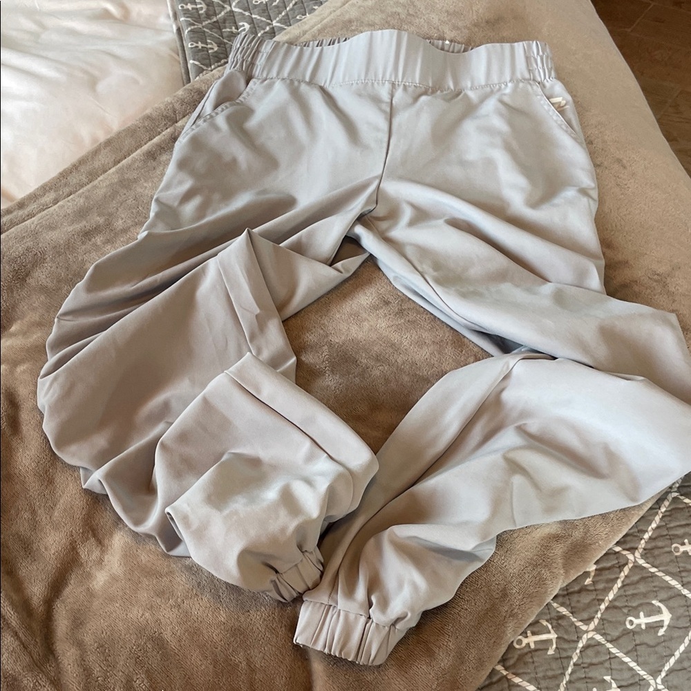 ZELOS Light Gray Athletic trousers
